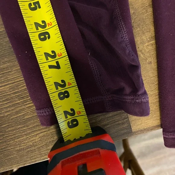 EUC Fabletics Powerhold Deep Purple Leggings and Capri Two Pairs - Picture 5 of 10